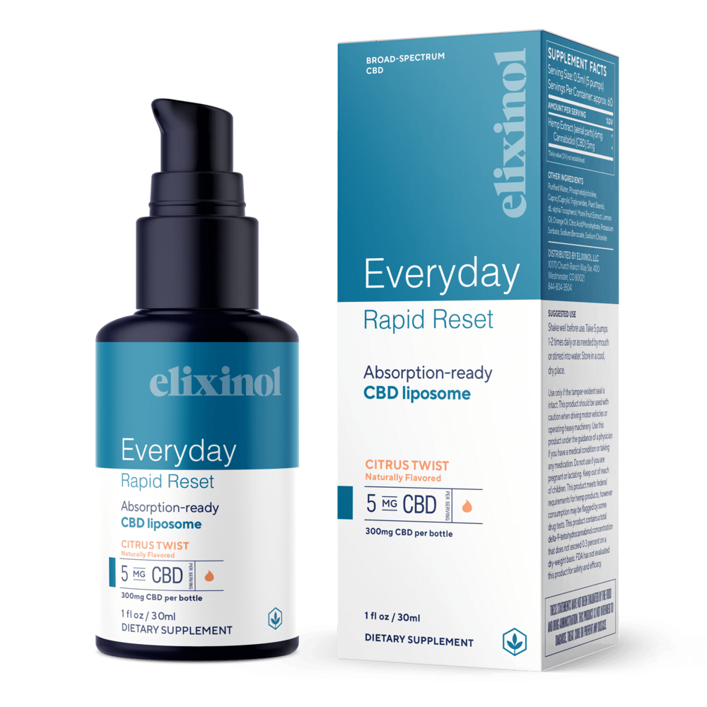 Trust CBD recommends Elixinol Everyday Rapid Reset Liposome CBD Oil
